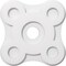 Ekena Millwork Luna Architectural Grade PVC Contemporary Ceiling Medallion, 16"OD x 3"ID x 5 1/2"C x 1"P CMP16LA-03000 - alternate 1